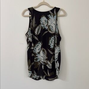 Who What Wear Black and White Sleeveless Tank Top